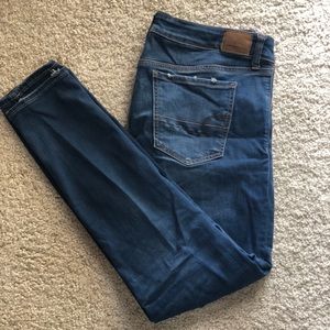 American eagle, medium wash, jegging, size 12